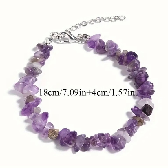 Natural Stone Handcrafted Jewelry Set Boho Bracelet Earrings - Picture 6 of 6